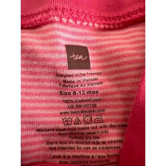 TEA 6-12 mos Summer Baby Girl Dress Fun Pattern Boho Vibes - Picture 2 of 4